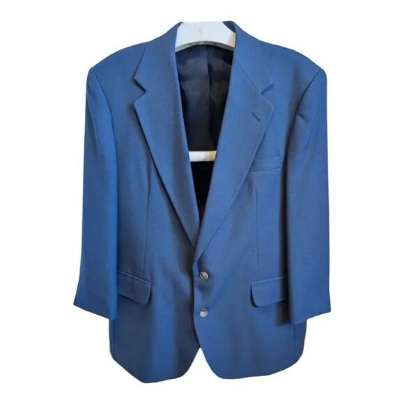 Haggar Blue Jacket Blazer Mens Size 40 Excellent Condition - Picture 1 of 6